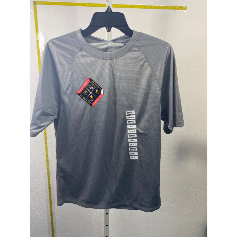 ZeroXposur Mens Sun Protection Top UPF 50+ Grey Short Sleeve Shirt Small NWT